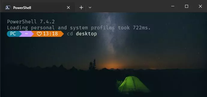An image showing how to navigate to the desktop using the command line